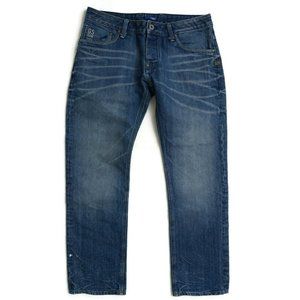 G Star Raw Mens Jeans Attacc Slim Straight Blue De